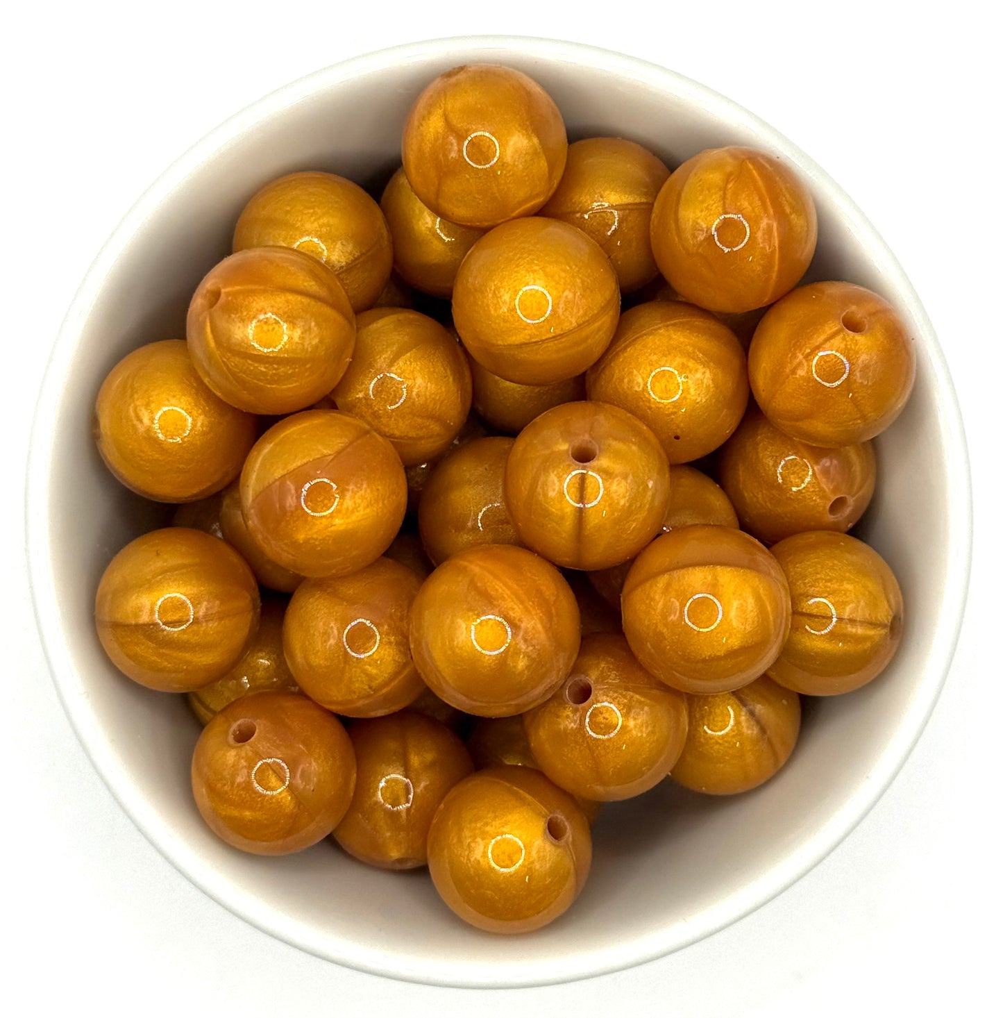 Pearl 15mm Round | Silicone Beads
