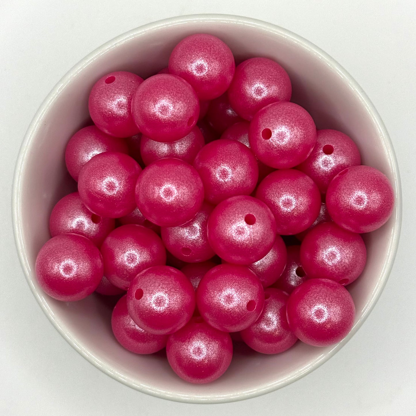 Pearl 15mm Round | Silicone Beads