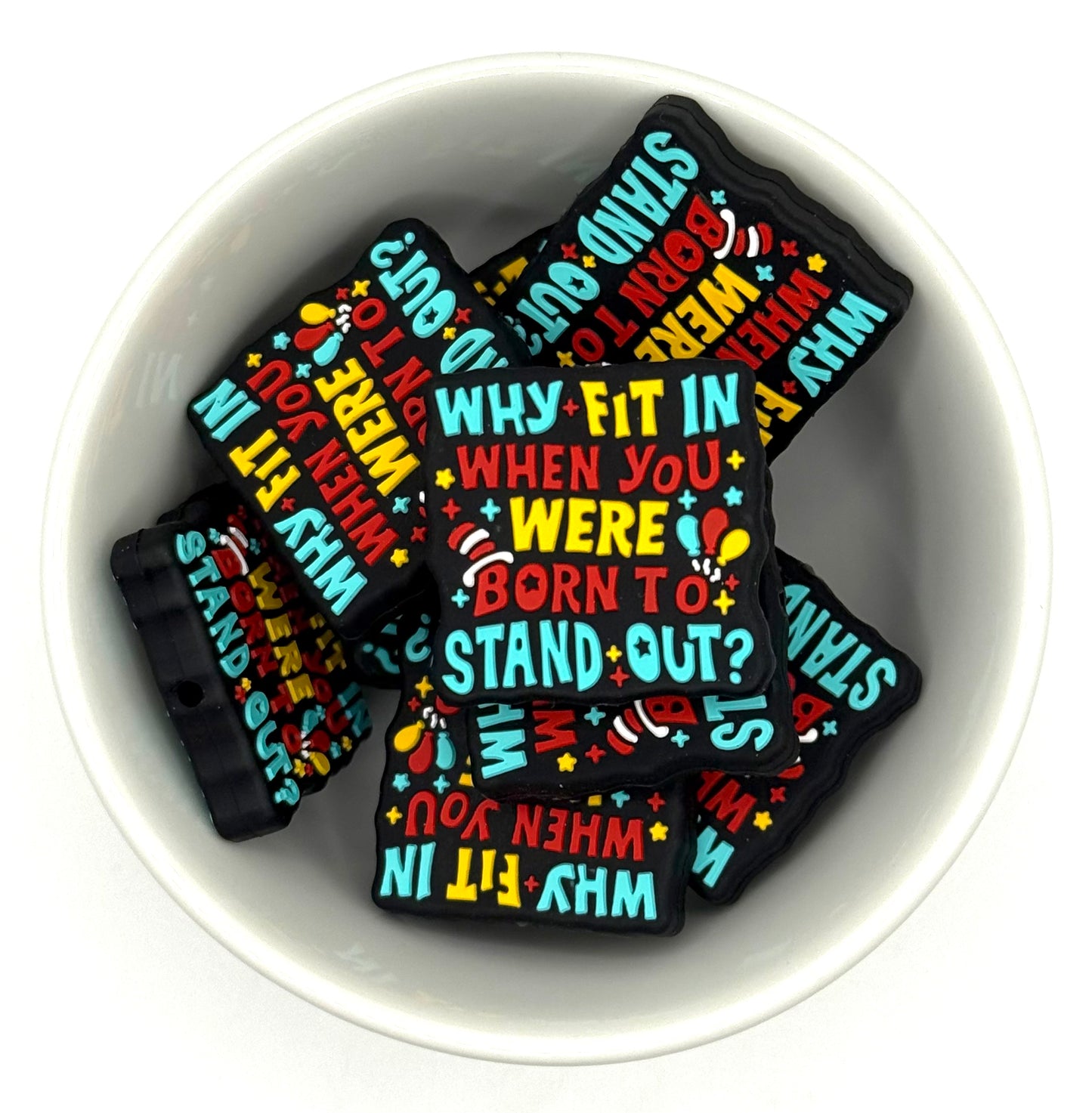 Why Fit In, When you Were Born to Stand Out | Silicone Focal Bead