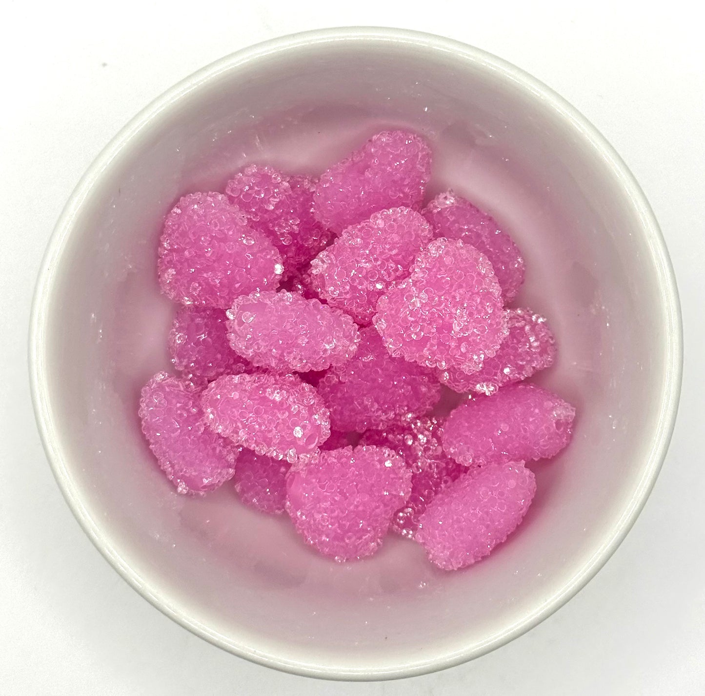 Rhinestone Hearts | Acrylic Beads