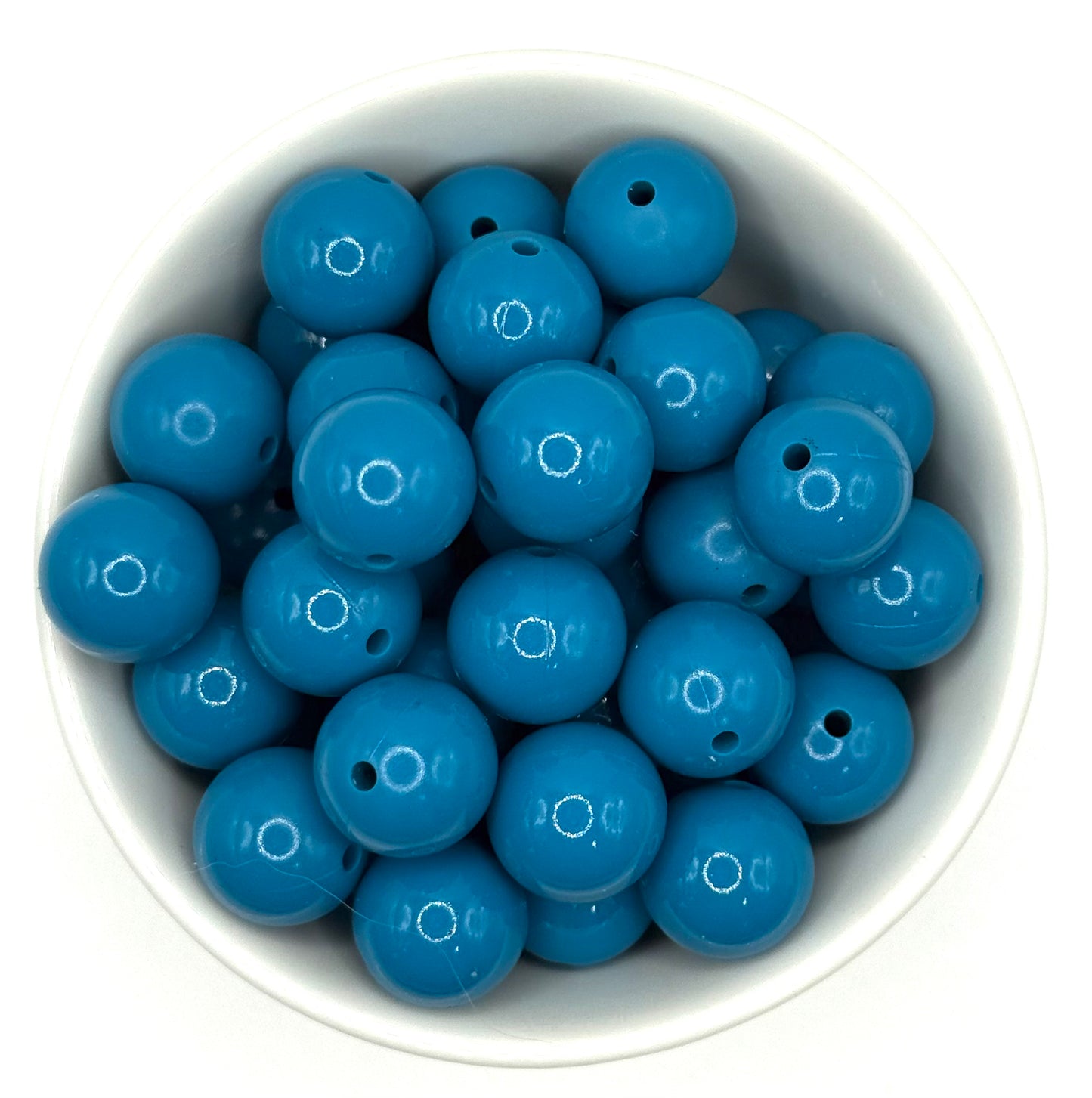 Glossy 15mm Round | Silicone Beads