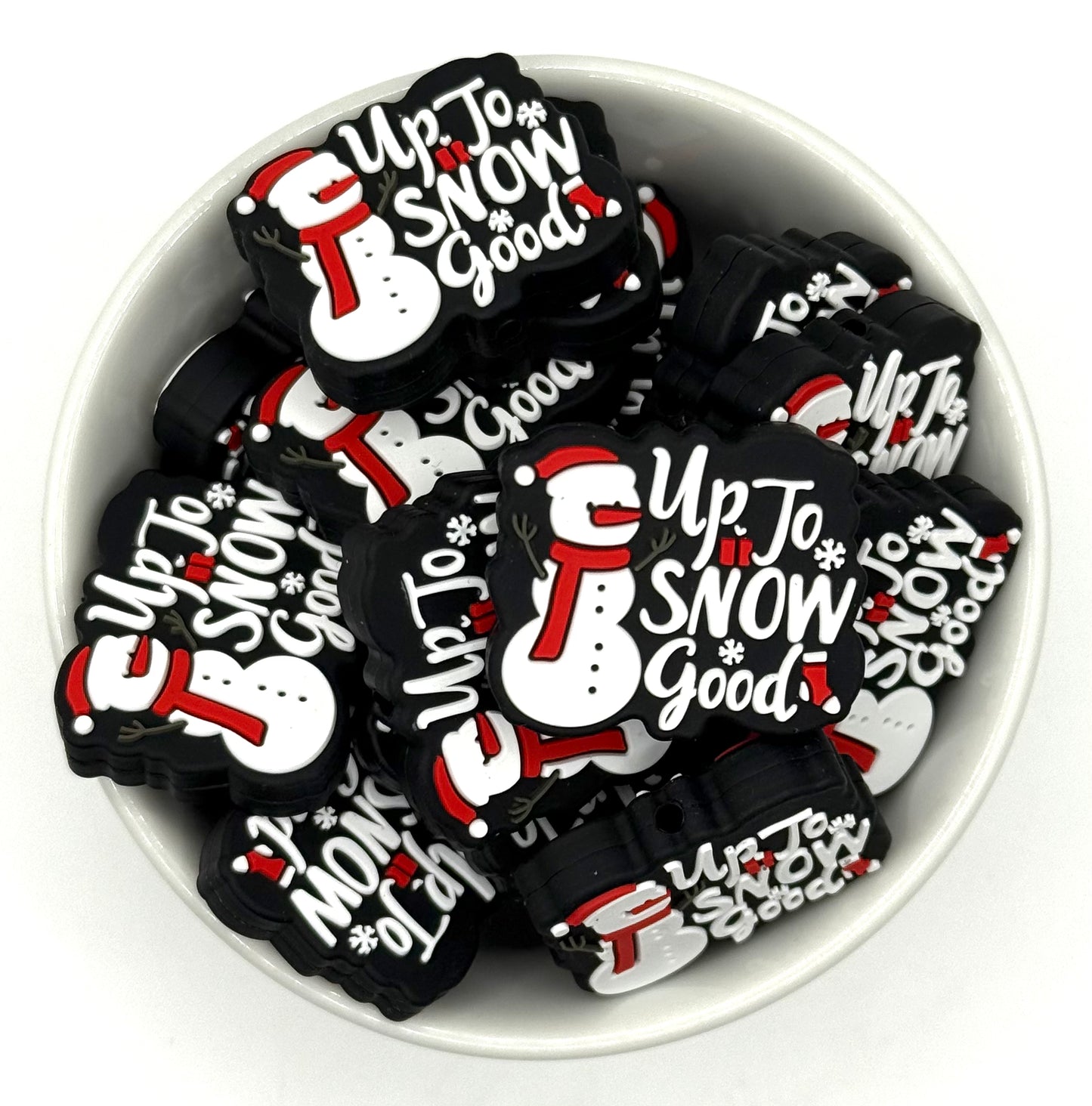 Up To Snow Good | Silicone Focal Bead