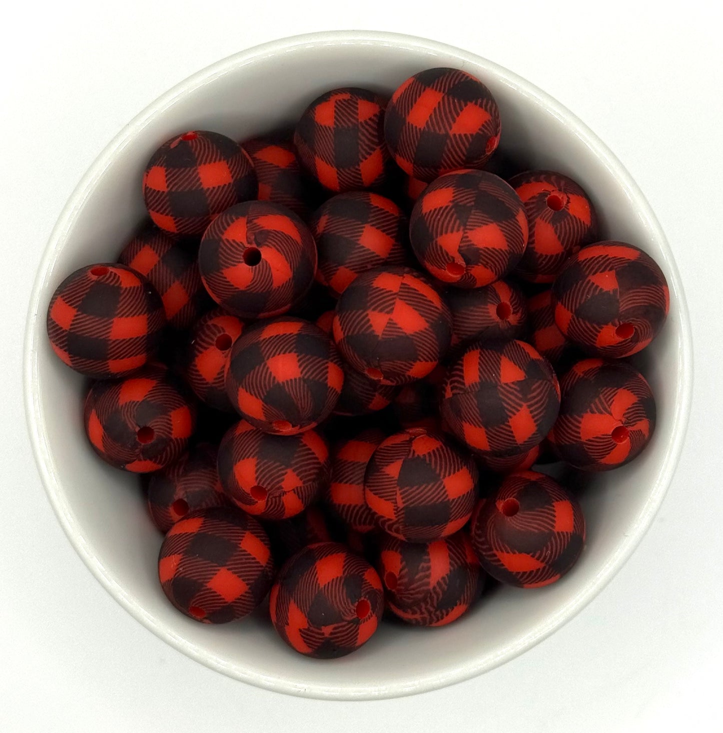 Printed 15mm Silicone Bead | Silicone Printed Beads