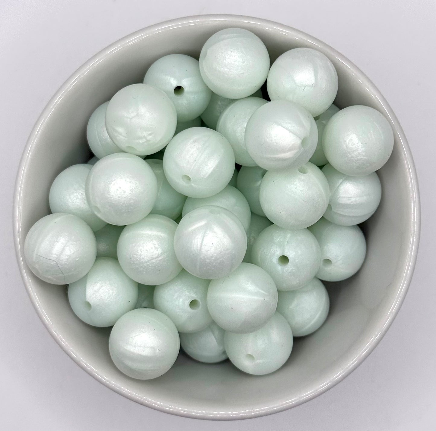 Pearl 15mm Round | Silicone Beads