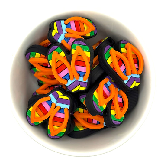 Summertime Flip Flops | Silicone Focal Bead