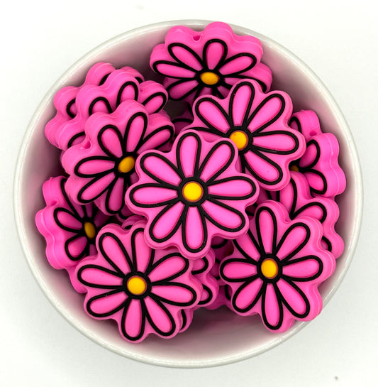 Neon Flower | Silicone Focal Bead