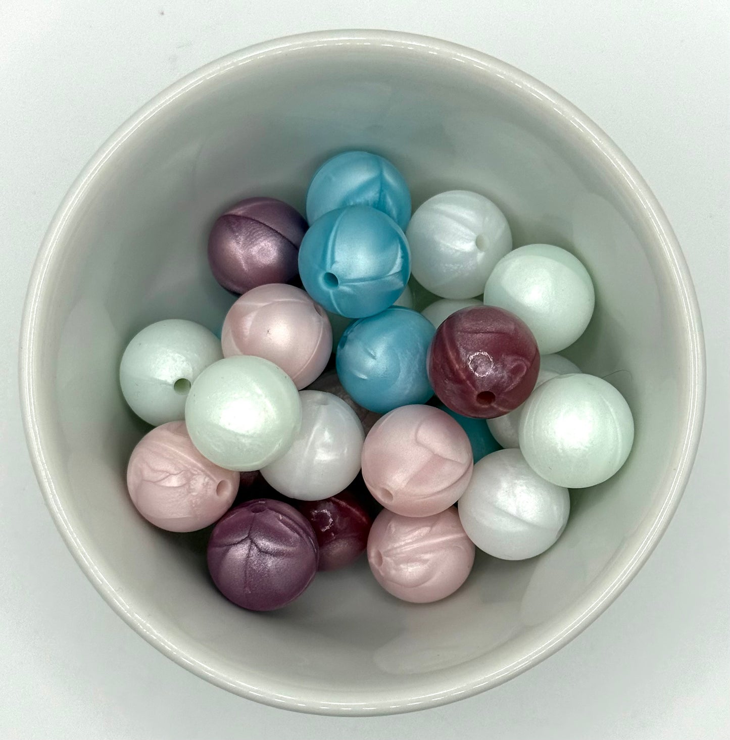 Pearl 15mm Round | Silicone Beads