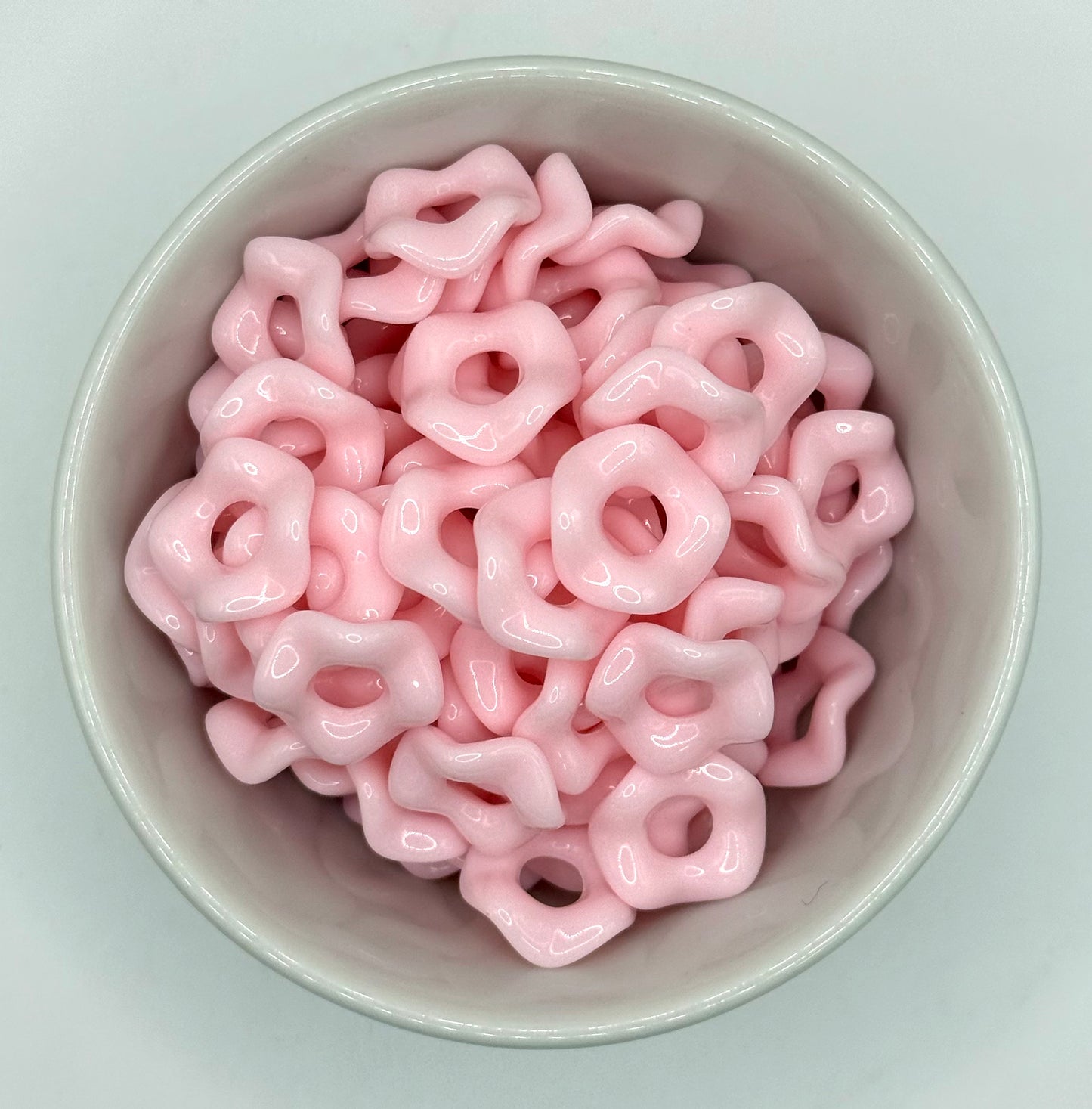 Perles intercalaires vagues 16mm | Perles intercalaires acryliques