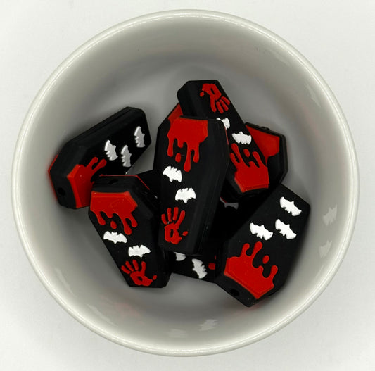 Haunted Coffin 3D | Silicone Focal Beads