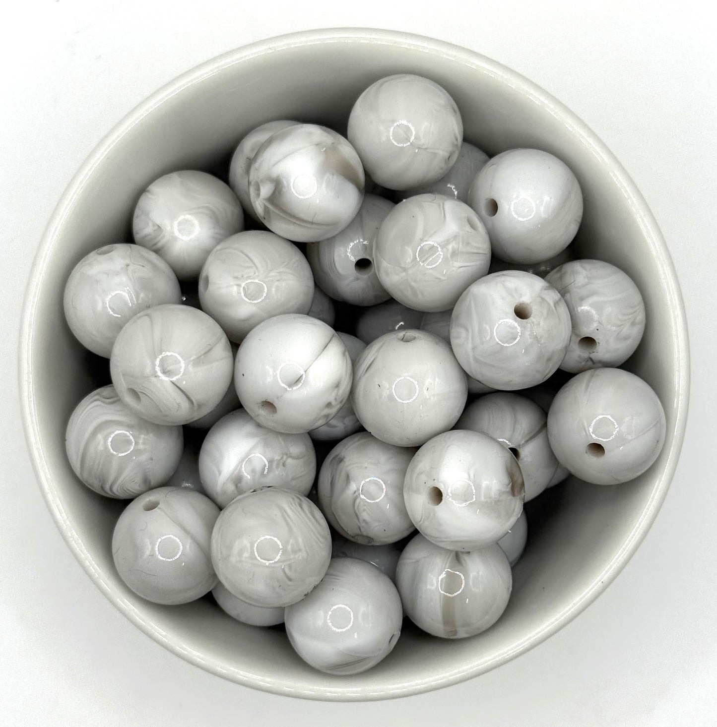 Glossy 15mm Round | Silicone Beads