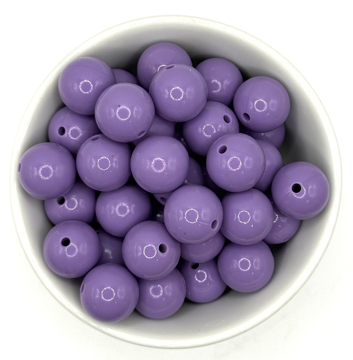 Glossy 15mm Round | Silicone Beads