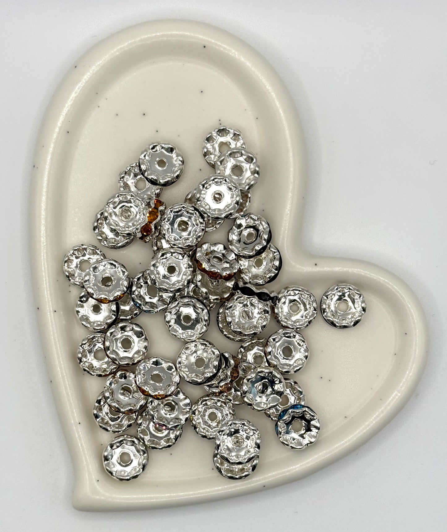 Rondelle Rhinestone Spacer Beads | Spacer Beads