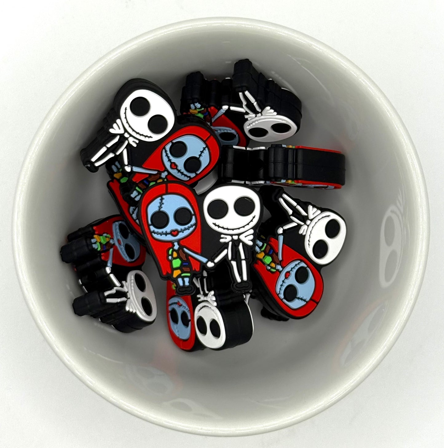 Jack & Sally in Love | Silicone Focal Bead