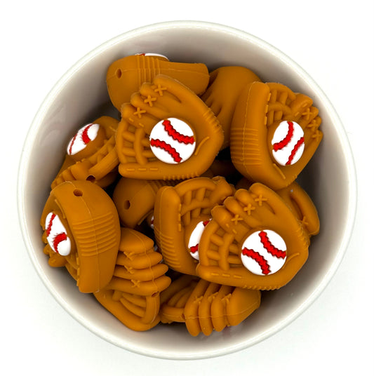 Baseball Glove | 3D Silicone Focal Bead
