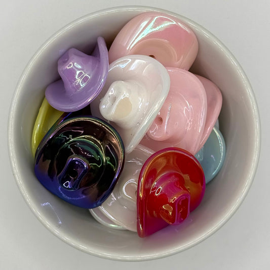 Cowboy Hat | 2 Pack | Acrylic Focal Bead