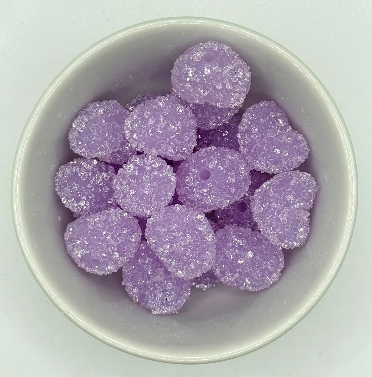 Rhinestone Hearts | Acrylic Beads