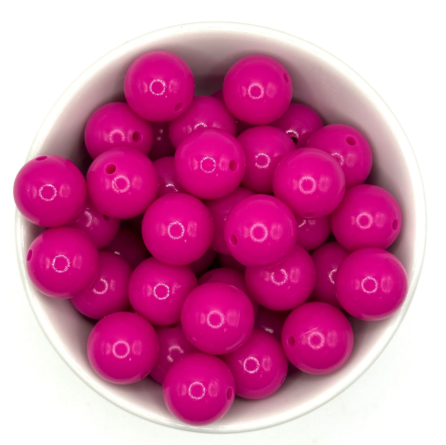 Glossy 15mm Round | Silicone Beads