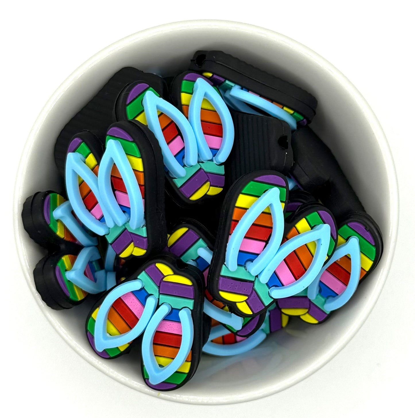 Summertime Flip Flops | Silicone Focal Bead