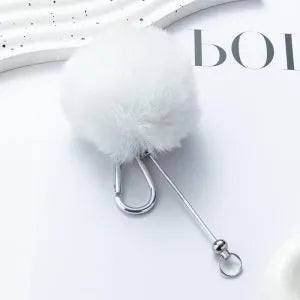 Pom Pom Beadable Carabiner Keychains | Beadables