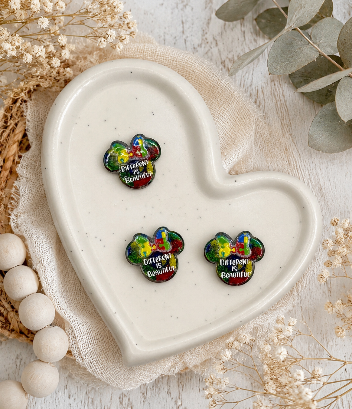 Different is Beautiful | Acrylic Focal Bead