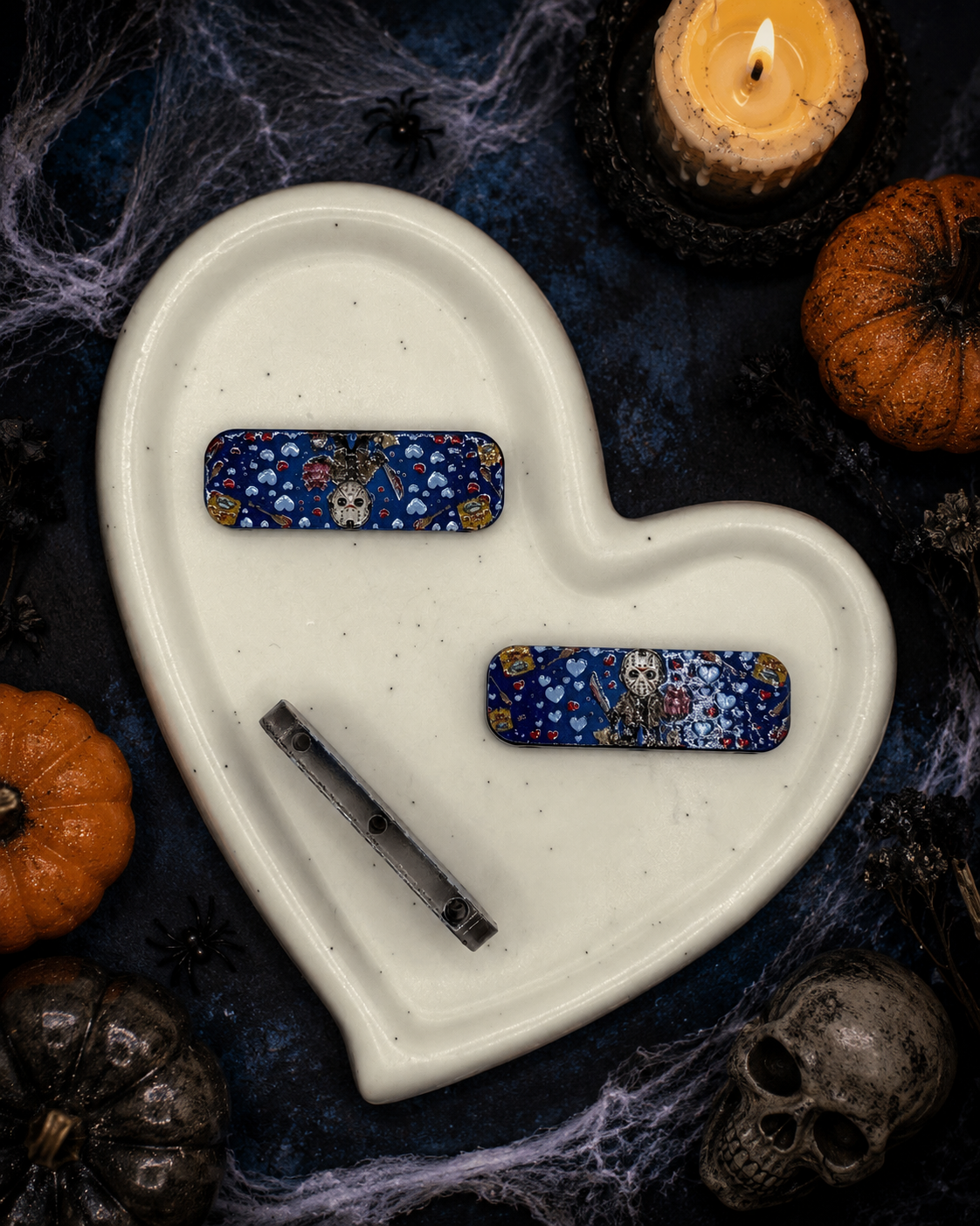 Horror Swing Bar Beads | 3-Hole Craft Connectors | Acrylic Focal Beads