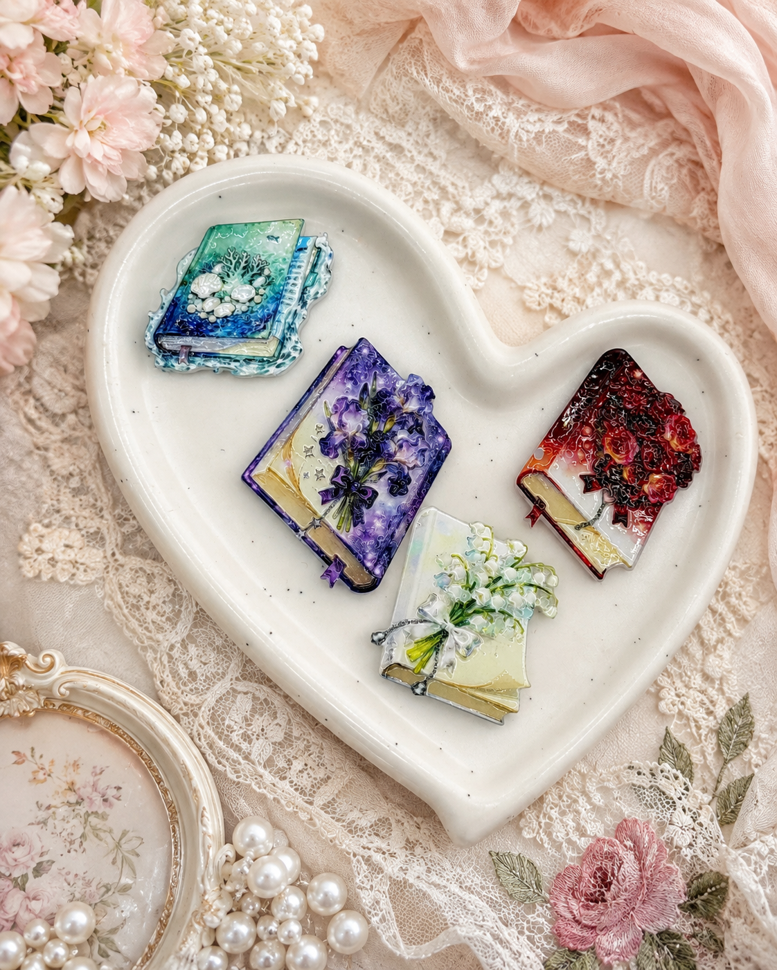 Secret Garden Book | Random Colour | Acrylic Focal Beads