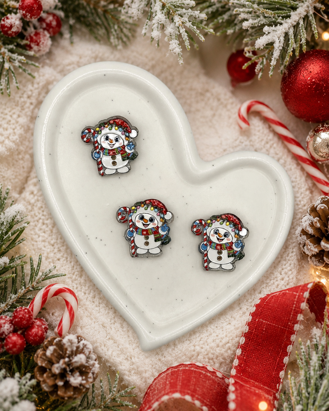 Ho Ho Holiday | Acrylic Focal Beads