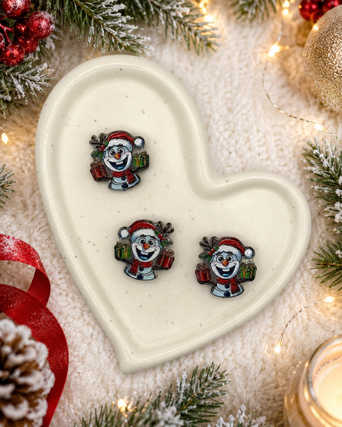 Ho Ho Holiday | Acrylic Focal Beads