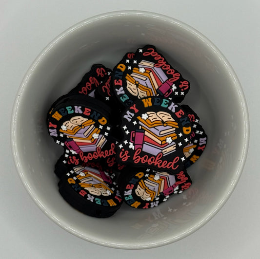 My Weekend is Booked | Silicone Focal Bead