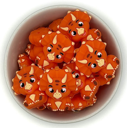 Ted The Triceratops | 3D Focal Bead