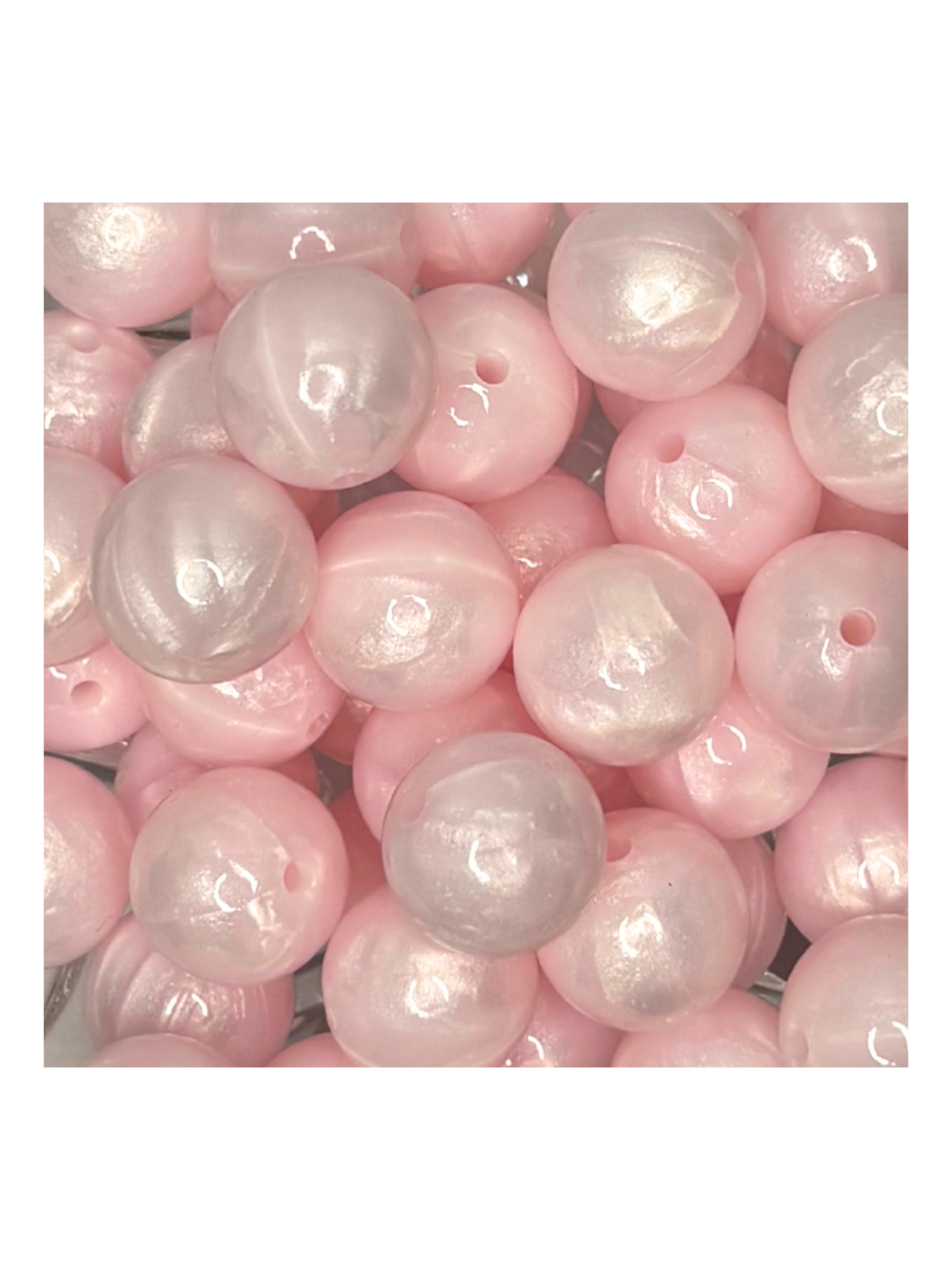 15mm Silicone Round Bead - Glossy